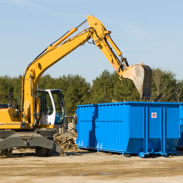 are there any restrictions on where a residential dumpster can be placed in Esto